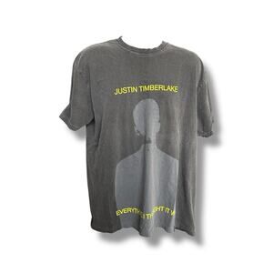 Justin Timberlake The Forget Tomorrow World Tour Graphic Tour Date T-shirt 2XL